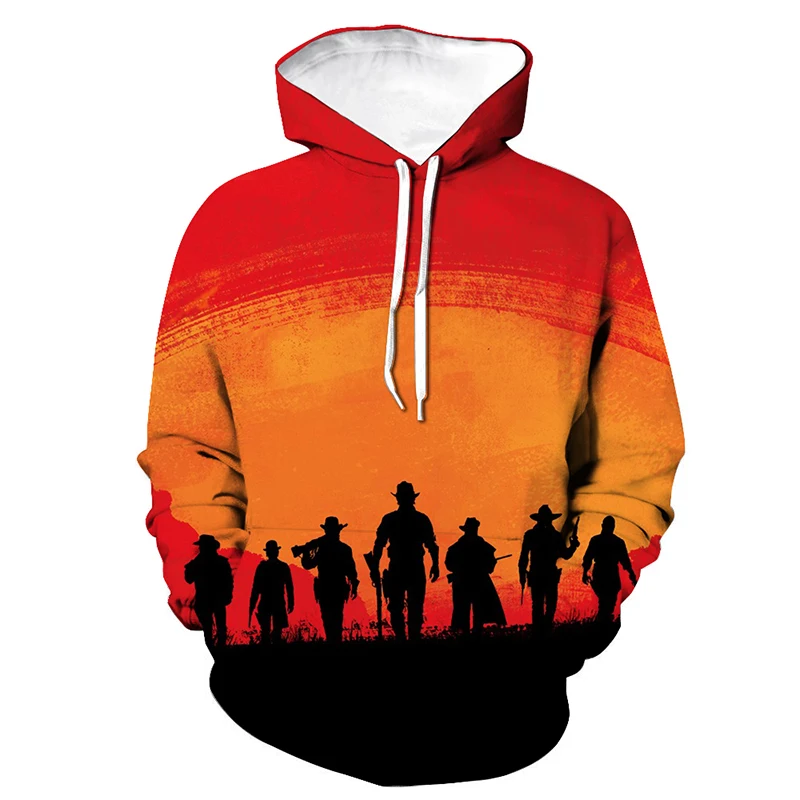 Top Trends: Men's Sweatshirt Hoodie Red Dead Redemption 2 3D Printed Hooded Sweatshirt Mens Women's Fashion Hoodie RDR2 Hip Hop Pullover Shoppable Styles