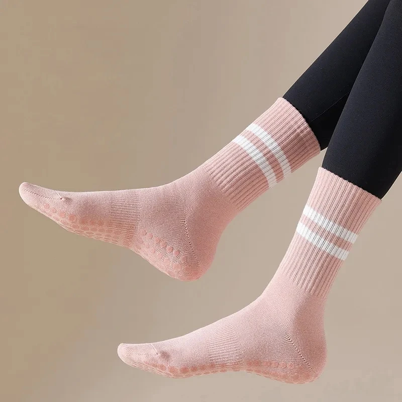 Top Trends: Mid-tube Women Yoga Socks Cotton Professional Non-slip Silicone Indoor Fitness Socks Floor Socks Dance Pilates Sports Socks Shoppable Styles