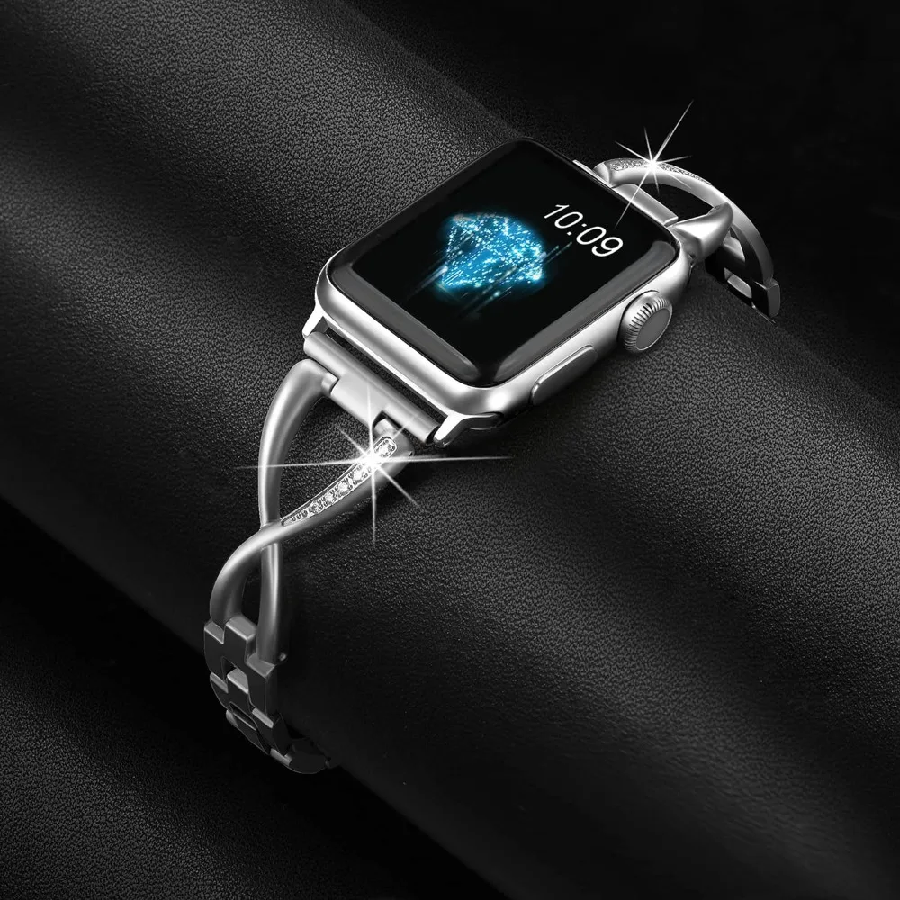 Top Trends: Link Bracelet For Apple Watch 40mm 41mm 44mm 45mm Band IWatch Series SE 9 / 8 / 7 / 6 / 5 / 4 / 3 Women Dressy Jewelry Stainless Steel Strap Shoppable Styles