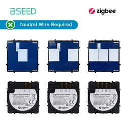 Bseed Zigbee Touch Switch 1/2/3Gang EU Russia Standard Base Of Smart 