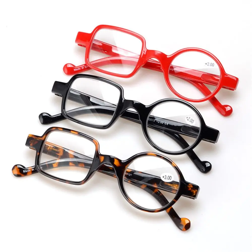 Top Trends: Fashion Design Irregular Square Round Frame Reading Glasses Men Women High-definition Lens Presbyopia Eyewear Readers Glasses Shoppable Styles