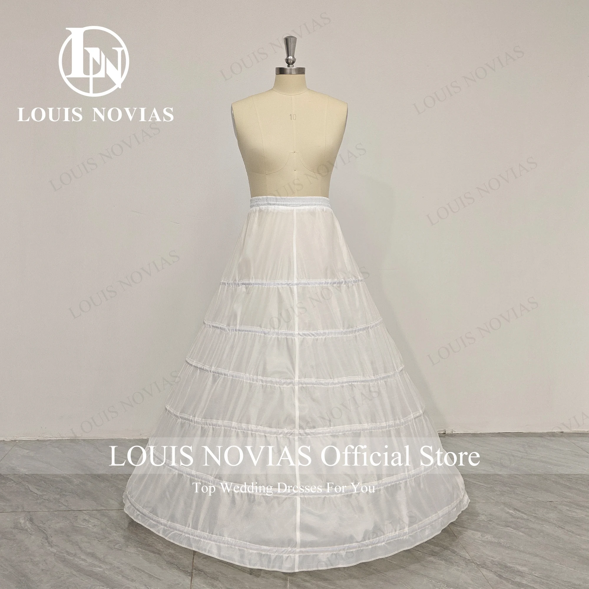 Top Trends: LOUIS NOVIAS 6 Hoops Crinoline Long Wedding Petticoat For Ball Gown Dress Underskirt Wedding Accessories In Stock Shoppable Styles - Image 4