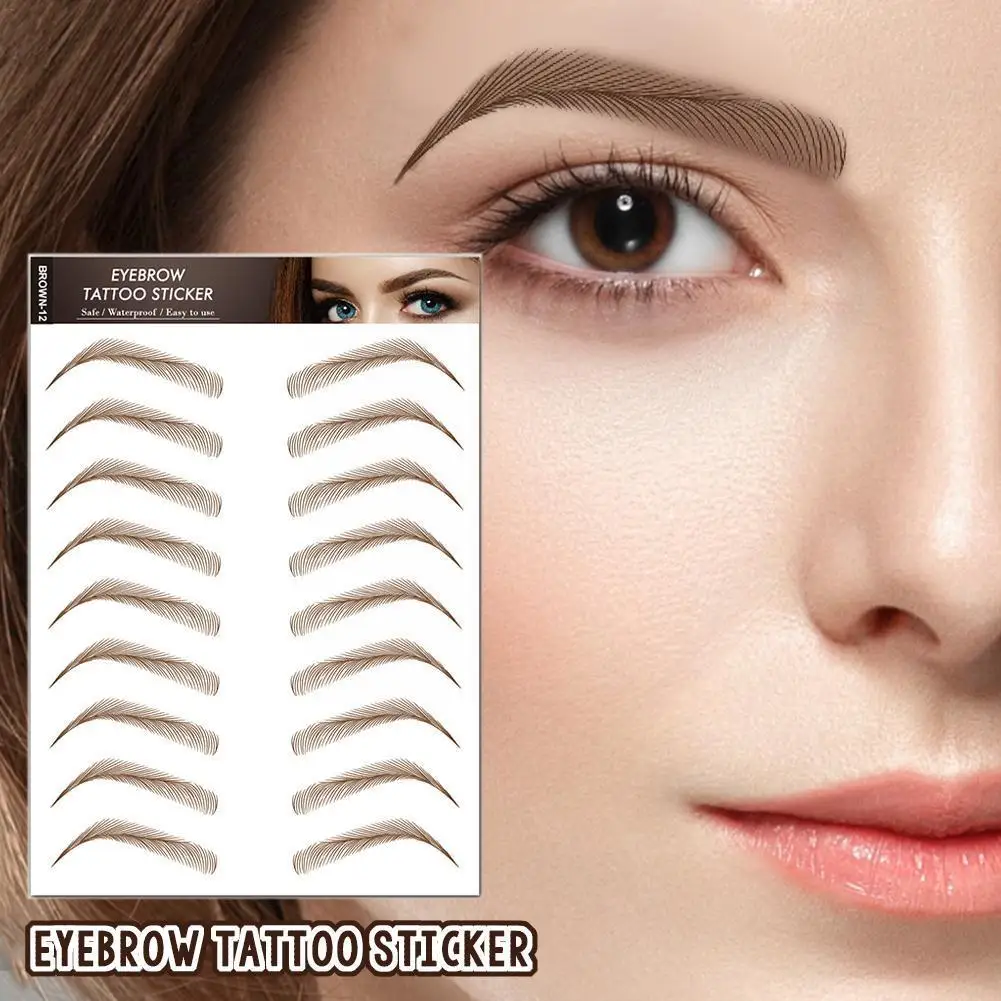 Top Trends: Eyebrow Tattoo Sticker Waterproof Long Lasting Makeup Natural Sticker Stickers Fake Eyebrows Eyebrow Like Hair Eyebrows Fal U4M8 Shoppable Styles