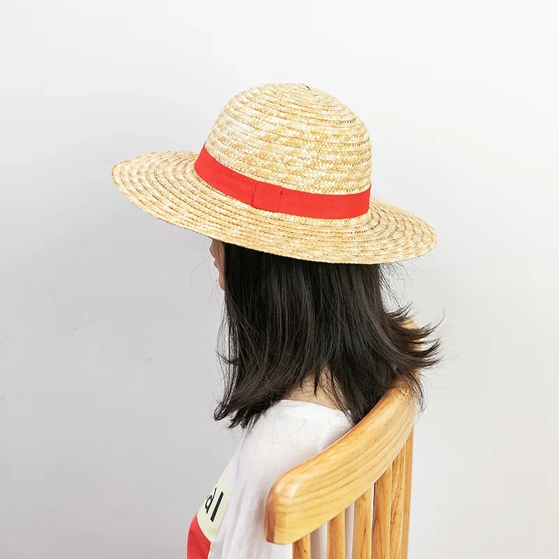 Top Trends: 2024 Luffy Straw Hat Anime Cartoon Cosplay Caps Accessories Summer Sun Hat Sunshade Parent-Child Hat Luffy Hat For Women Men Shoppable Styles - Image 2