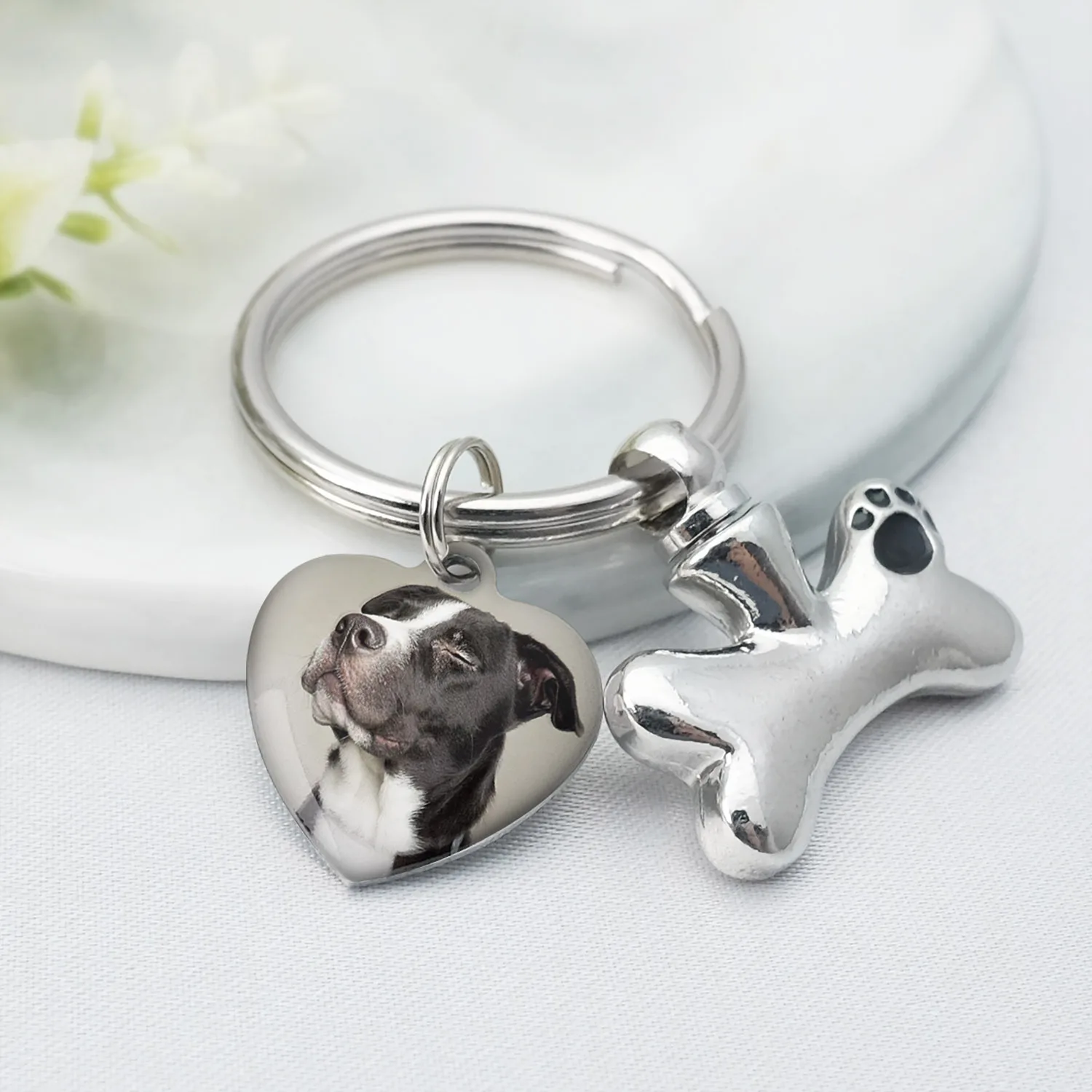 Top Trends: Personalized Pet Urn Keychain Dog Urn Key Chain Pet Memorial Cat Cylinder Cremation Urn Keyring Pet Photo Keepsake Ashes Jewelry Shoppable Styles - Image 5