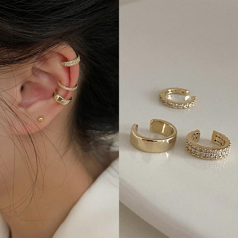 Top Trends: LATS Delicate Zircon Cute Clip Earrings Female Buckle Ear Cuff No Piercings Fake Cartilage Ear For Women 2022 Fashion Jewelry Shoppable Styles