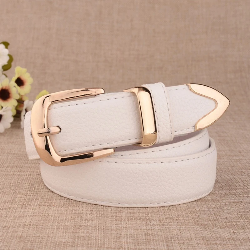 Top Trends: Hot Fashion PU Leather Belts For Women High Quality Gold Buckle Wasitband Wild Jeans Designer Belt Girls Pants Dress Waist Belts Shoppable Styles