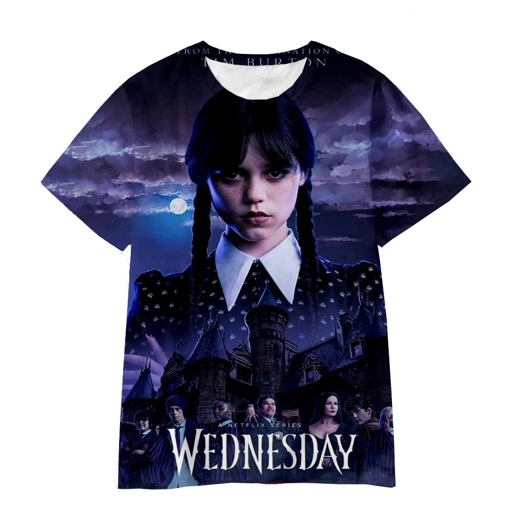 Top Trends: 2023 New Wednesday Addams 3D Printing T-shirt Men Women And Children Summer Casual Pop New Style Clothing Tee Tops Cool Clothes Shoppable Styles - Image 3