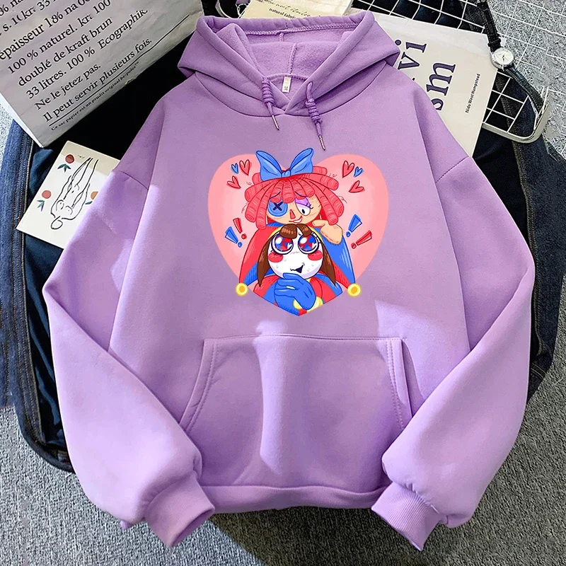 Top Trends: The Amazing Digital Circus Pomni Hoodie Fashion Women Harajuku Funny Kawaii Hoodies Unisex Casual Vintage Pullovers Sweatshirts Shoppable Styles - Image 4