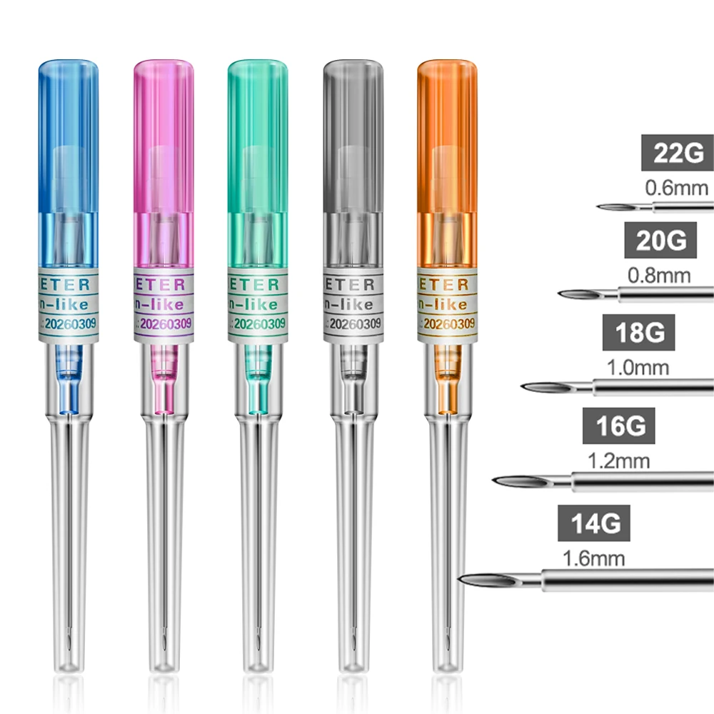 Top Trends: 1 / 3 / 5pcs Piercing Needle I.V Catheter 22G 20G 18G 16G 14G Sterile Piercing Needles Tattoo Beginner Gauge Ear Nose Body Art Shoppable Styles