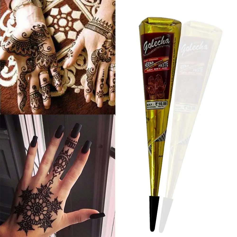 Top Trends: Henna Tattoo Ink Natural Herbal Henna Cone For Temporary Tattoo Body Sticker Art Paint Paste Organic Ink Bride Makeup Tool Shoppable Styles