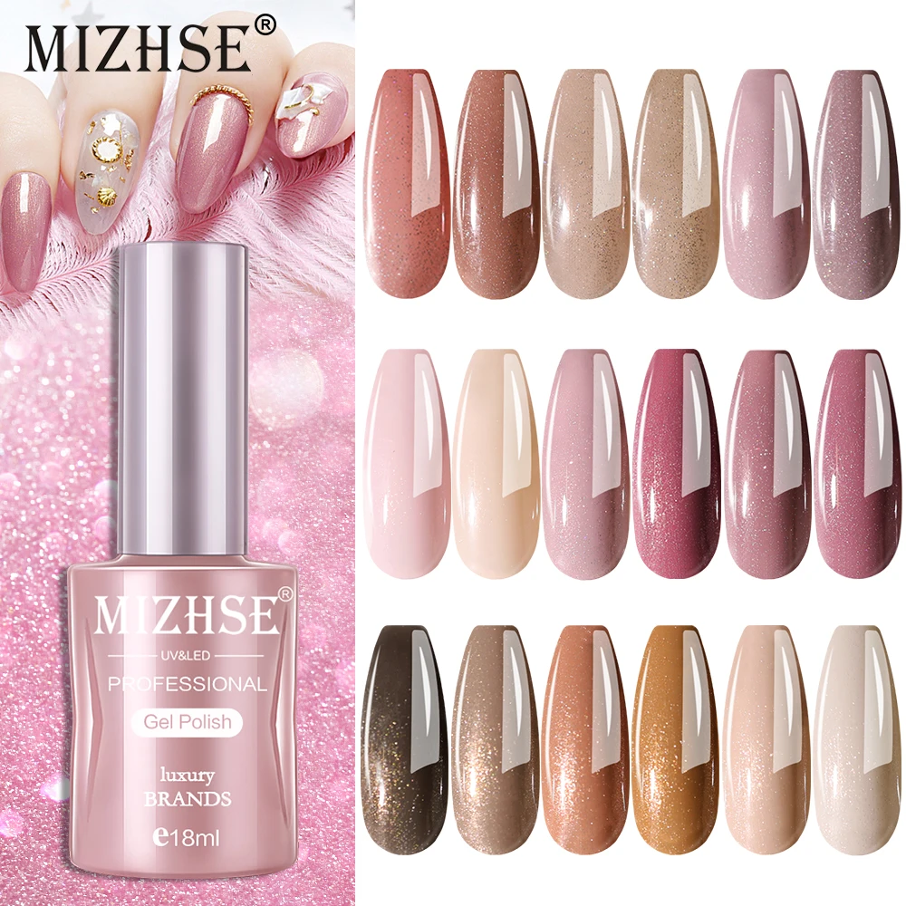 Top Trends: MIZHSE 18ml Gloss Gel Nail Polish Matte Varnish Hybrid Soak Off UV / LED Verni Semi-permanent Enamel Manicure For Nails Art Design Shoppable Styles