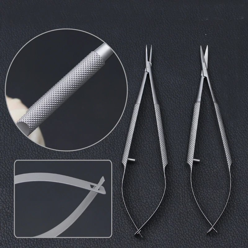 Top Trends: New Microsurgical Instruments 12.5cm Scissors+ Needle Holders + tweezers Stainless Steel Surgical Tool Shoppable Styles - Image 3