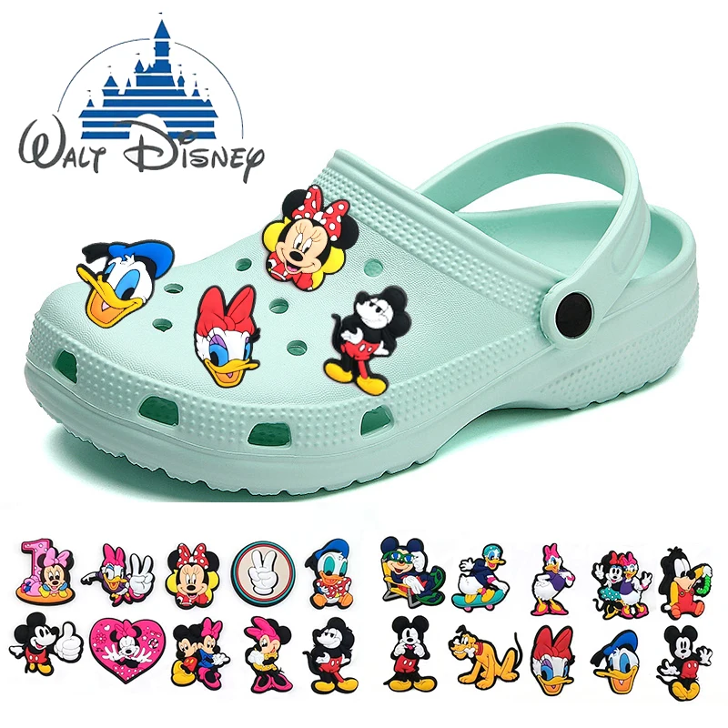 Top Trends: Disney Jibz Mickey Collection 1Pcs Pvc Shoes Charms Cute Cartoon Diy Clogs Accessories Children'S Sandal Croc Charms Shoppable Styles