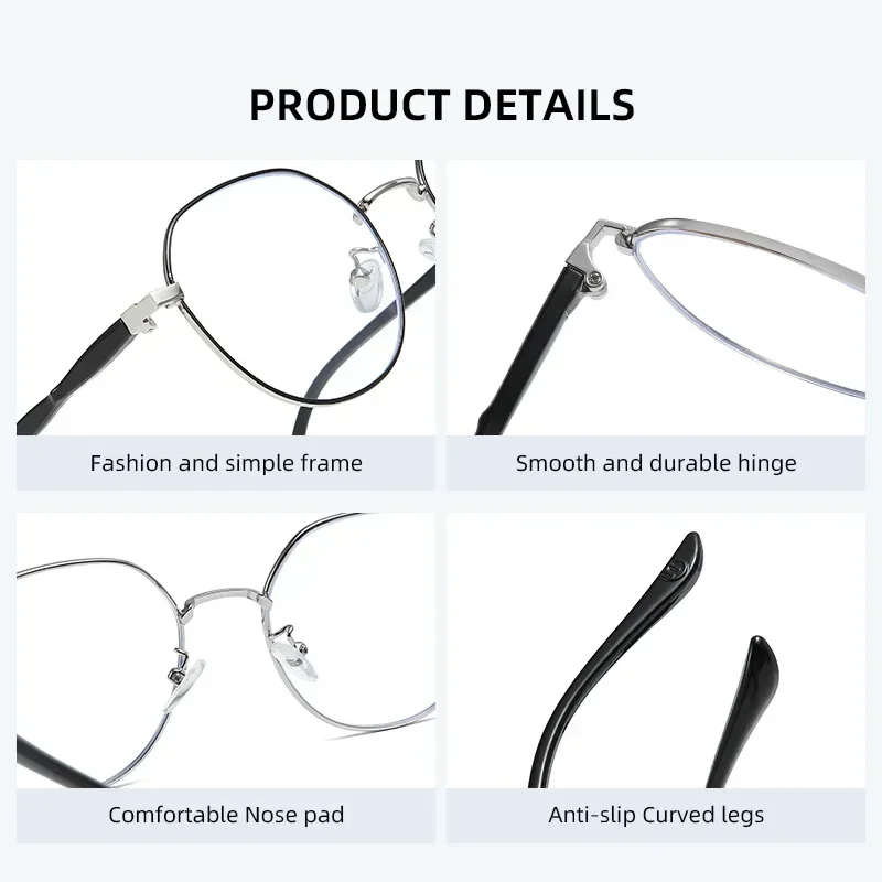 Top Trends: Unisex High Definition Multifocal Reading Glasses Transparent Round Frame Far-sighted Eyeglasses Women Men's Fashion Diopters Shoppable Styles - Image 5