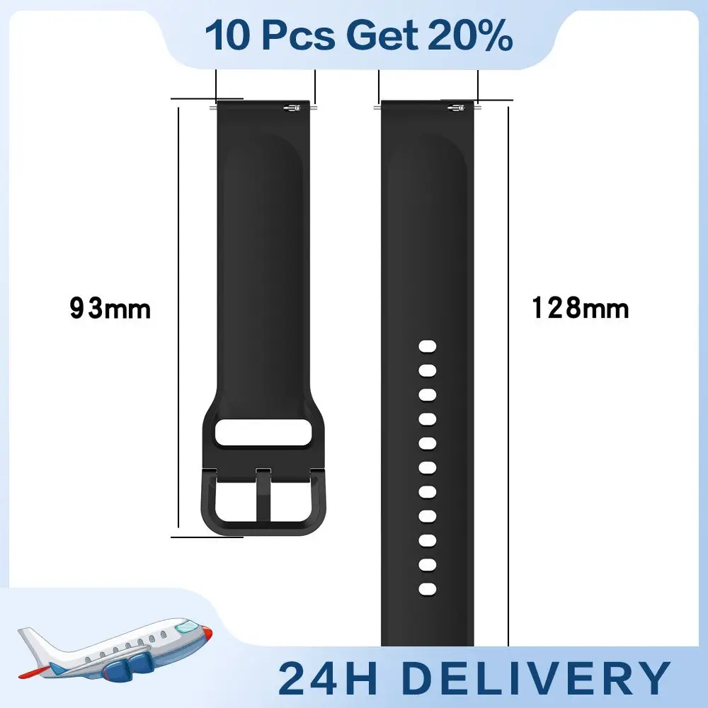 Top Trends: Watchband Easy To Install Silicone Silicone Strap Watch Strap Multi Color Option 22mm Silicone Replacement Wristband Universal Shoppable Styles