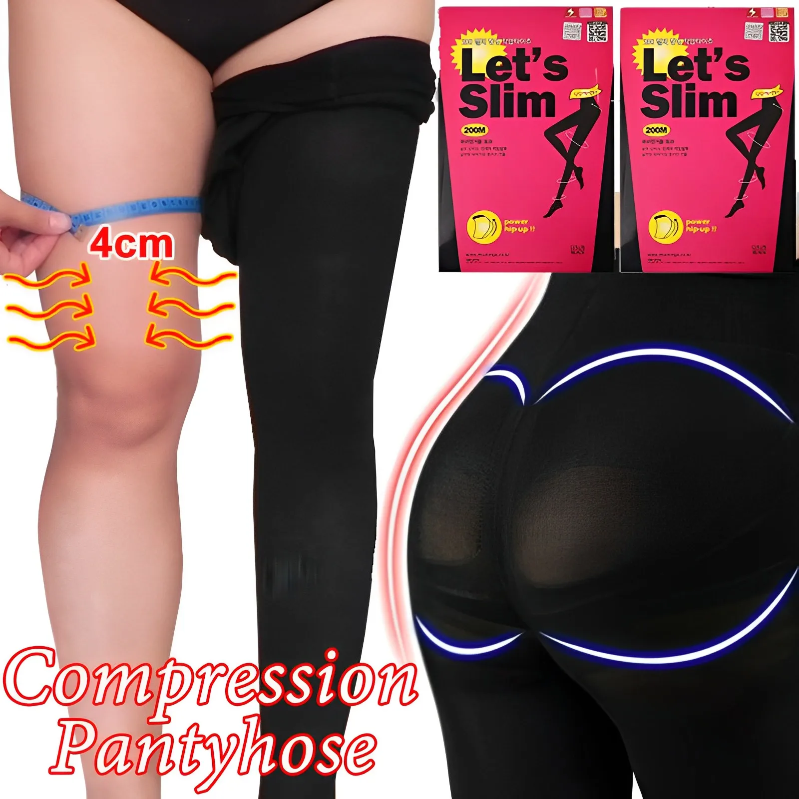 Top Trends: Women Slim Tights Compression Stockings Pantyhose Varicose Veins Fat Calorie Burn Leg Shaping Stovepipe Stocking Foot Care Tool Shoppable Styles