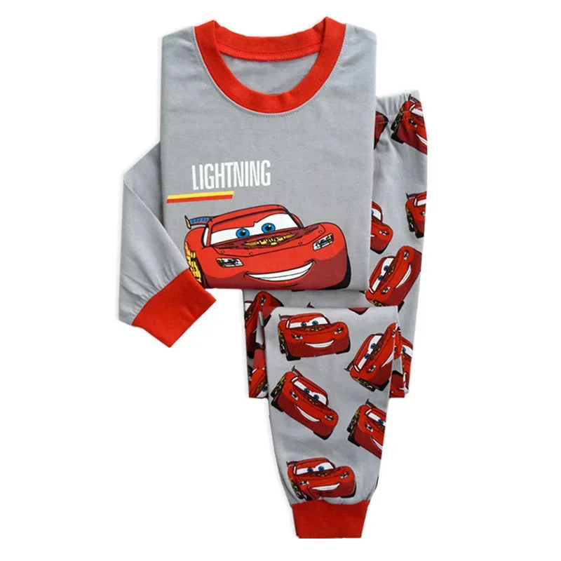 Top Trends: New Disney Boy&#039;s Sets Autumn Short-Sleeved Cartoon Clothing Kids Clothes Children&#039;s Shorts Pajamas Outfits Car McQueen Suit Shoppable Styles