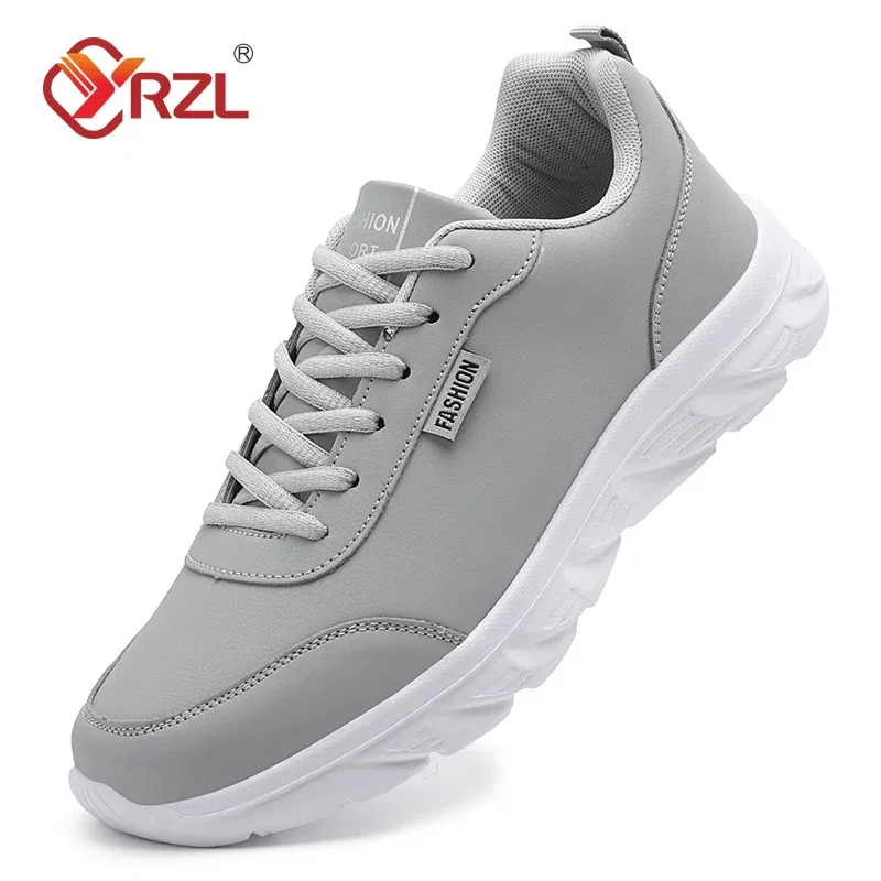 Top Trends: YRZL Running Shoes Waterproof Artificial Leather Sneakers Outdoor Sport Shoes Men Lightweight Walking Casual Sneakers For Men Shoppable Styles - Image 2