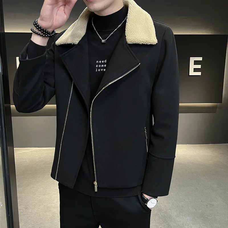 Top Trends: High Quality Winter Woolen Jacket Men Casual Business Trench Coat All-match Social Men Clothing Streetwear Overcoat M-3XL Shoppable Styles