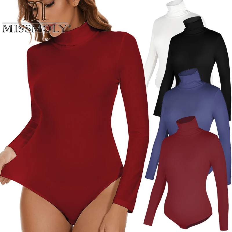 Top Trends: Bodysuit For Women Tummy Control Waist Shapers Long Sleeve Bodysuits High Collar Shapewear One-Piece Slimming Tops Shoppable Styles