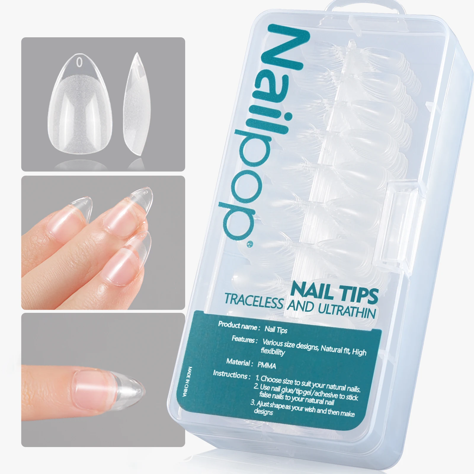 Top Trends: Nailpop Extra Short Nail Capsule Half Matte Fake Nail Tips Almond Coffin Square Full Cover Acrylic Artificial Nails 600 / 120pcs Shoppable Styles