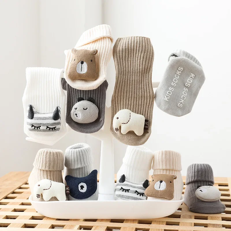 Top Trends: Autumn Winter Soft Cotton Baby Girls Socks Newborn Cartoon Animal Baby Socks Infant Baby Boy Socks Anti Slip Floor Sock Spring Shoppable Styles