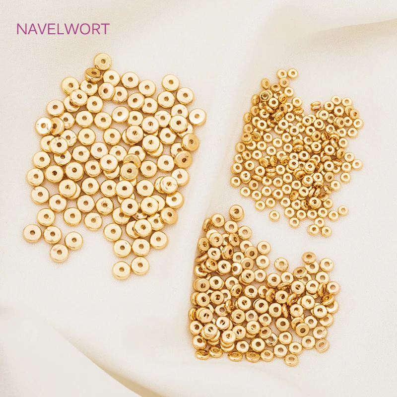 Top Trends: 18k Gold Plated Spacer Beads For Bracelet Making, Beads For Beading Jewelry Fittings, DIY Jewellery Making Supplies Wholesale Shoppable Styles