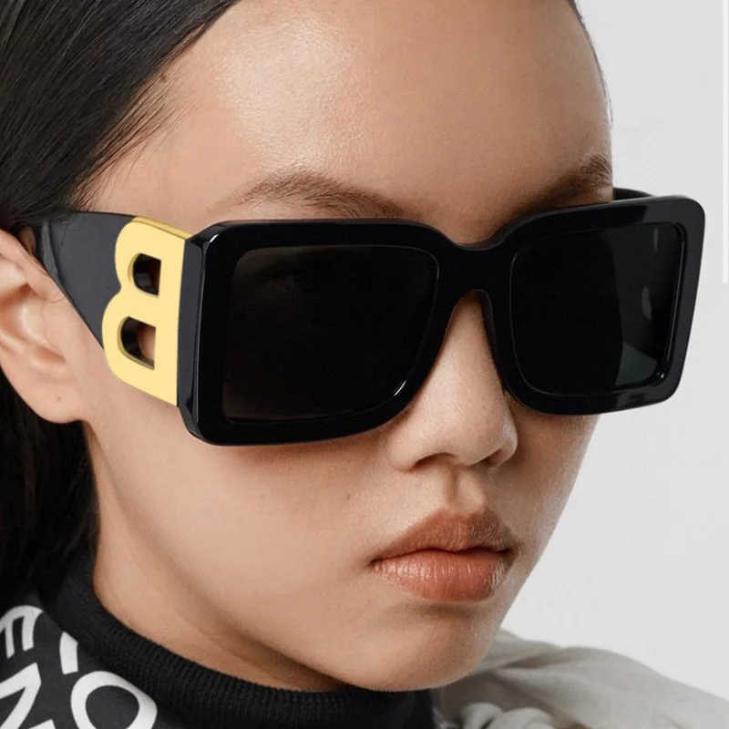 Top Trends: Oversized Square Sunglasses Women Fashion 2023 New Vintage Big Frame Shades Men Sun Glasses UV400 Eyewear Oculos Gafas De Sol Shoppable Styles