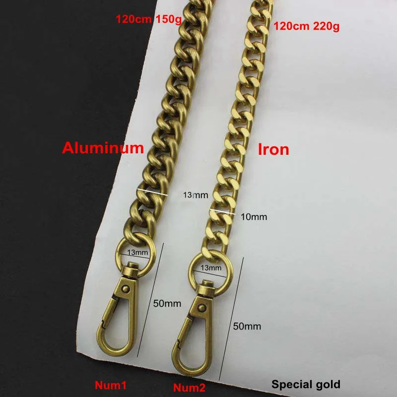 Top Trends: 13mm 10mm NEW Fashion Rainbow Aluminum Iron Chain Bags Purses Shoulder Straps Accessory Factory Quality Plating Cover Wholesale Shoppable Styles - Image 3