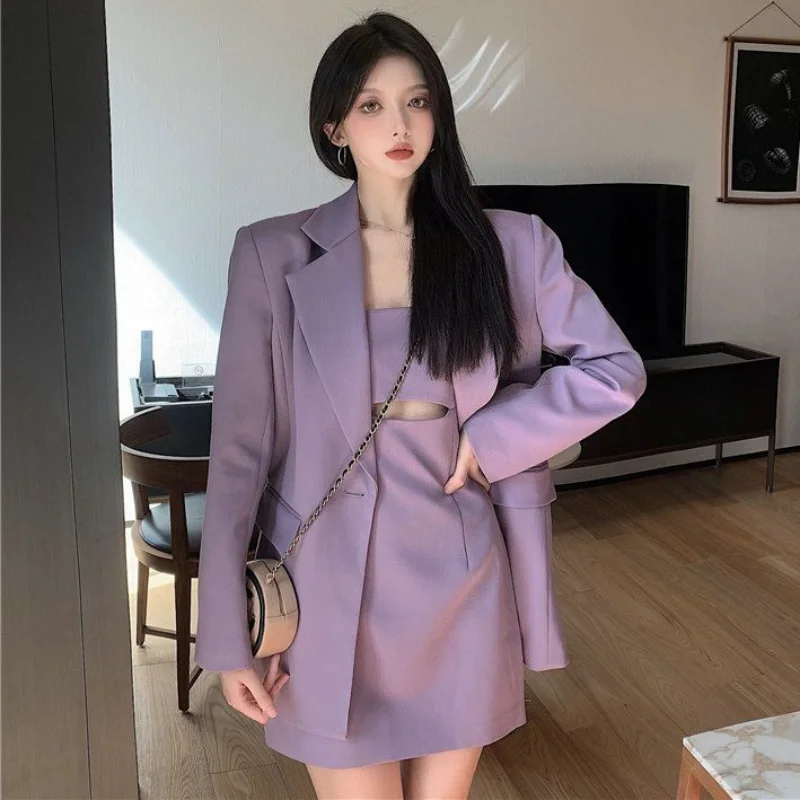 Top Trends: Dress Suits With Skirts And Blazer Women&#039;s Short 2 Sets Two Piece Set For Woman Outfits 2023 Summer Luxury Designer Clothing Hot Shoppable Styles