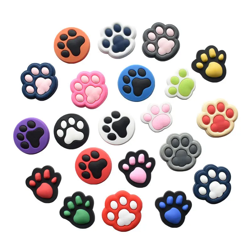 Top Trends: New 22 Styles Dog Paws Cartoon Anime PVC Shoe Buckle Sneakers Accessories DIY Croc Charms Jibz Decoration Kids X-mas Party Gifts Shoppable Styles