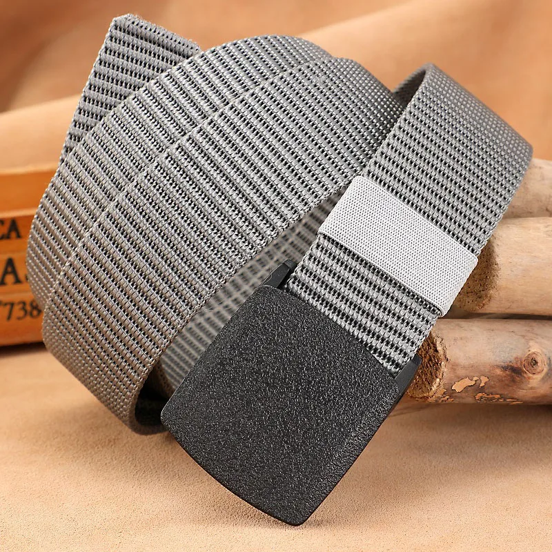 Top Trends: Man Casual Tactical Nylon Webbing Canvas Belts Hunting Multi Function Combat Male Belt Luxury High Quality Outdoor Strap HB041 Shoppable Styles