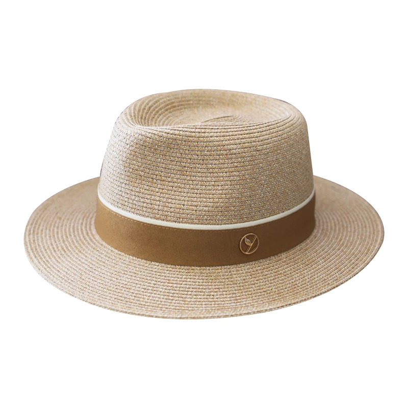 Top Trends: Designer New Natural Panama Soft Shaped Straw Hat Summer Women / Men Wide Brim Beach Sun Cap UV Protection Fedora Birthday Gift Shoppable Styles - Image 6