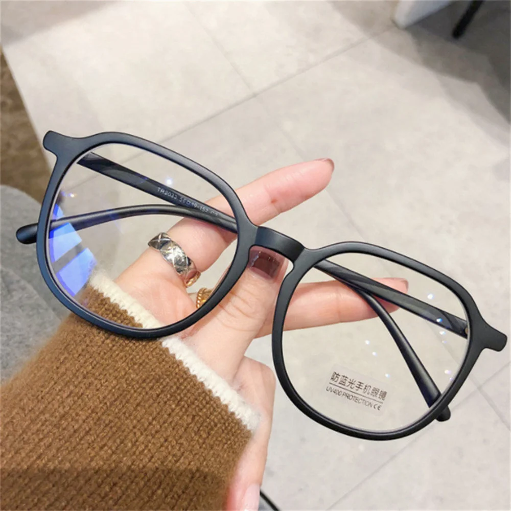 Top Trends: Fashion Large Frame Transparent Anti Blue Light Square Eyewear Sunglass UV400 Goggles Flat Mirror Cool Disco Glasses 1Pcs New Shoppable Styles