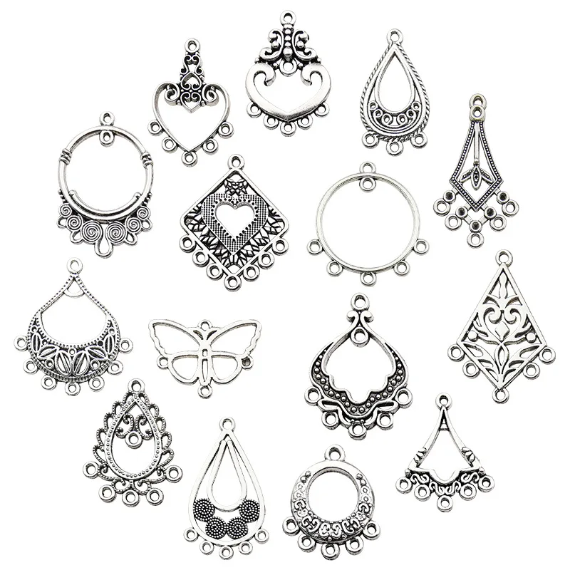 Top Trends: 20PCS Retro Ethnic Hanging Head Earrings Connector For Jewelry Making Bracelet Necklace Connecting Link DIY Accessories Supplies Shoppable Styles