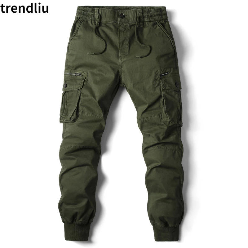 Top Trends: Cargo Pants Men Jogging Casual Pants Cotton Full Length Military Mens Streetwear Mens Work Tactical Tracksuit Trousers Plus Size Shoppable Styles