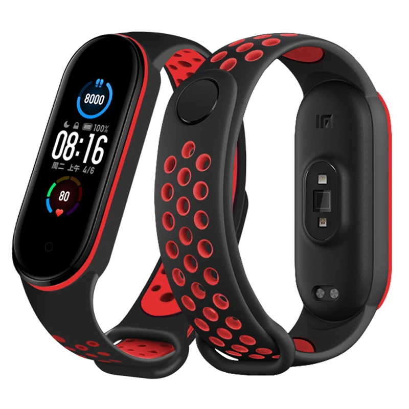 Top Trends: Strap For Xiaomi Mi Band 7 6 5 4 3 Silicone Two-Color Wristband Strap For MiBand 3 4 5 6 Replacement Bracelet Watch Accessories Shoppable Styles