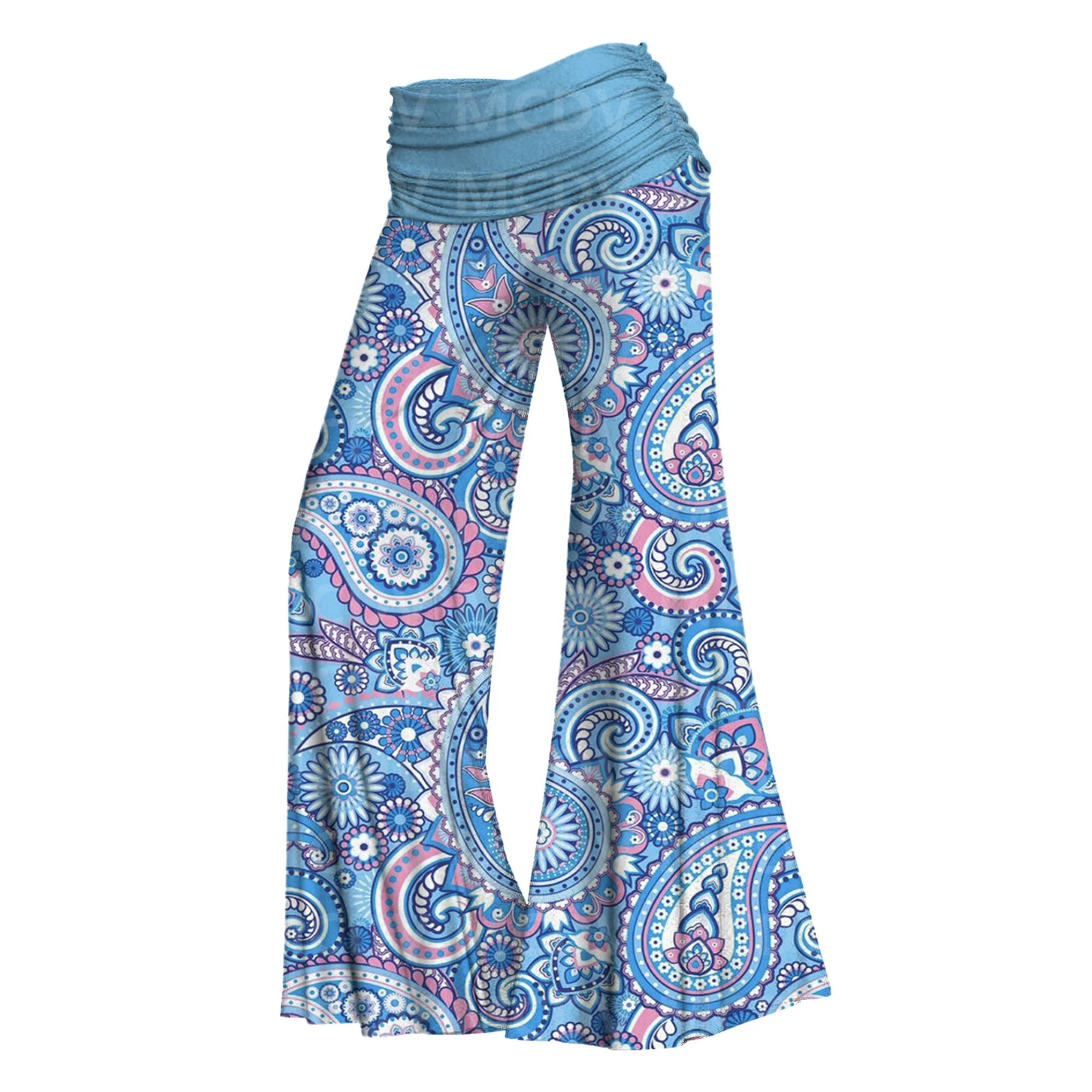 Top Trends: Women's Wide Leg Pants Yoga Psychedelic 3D Printed Women's Casual Pants 5 Color Shoppable Styles - Image 5