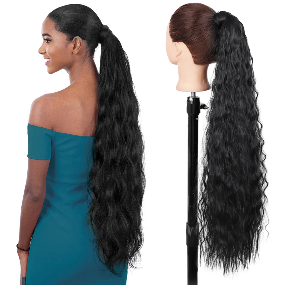 Top Trends: AZQUEEN-Wavy Synthetic Hairpiece With Ponytail, Women's Daily Wear Is Extra Long 85cm Synthetic Hair（85cm） Shoppable Styles