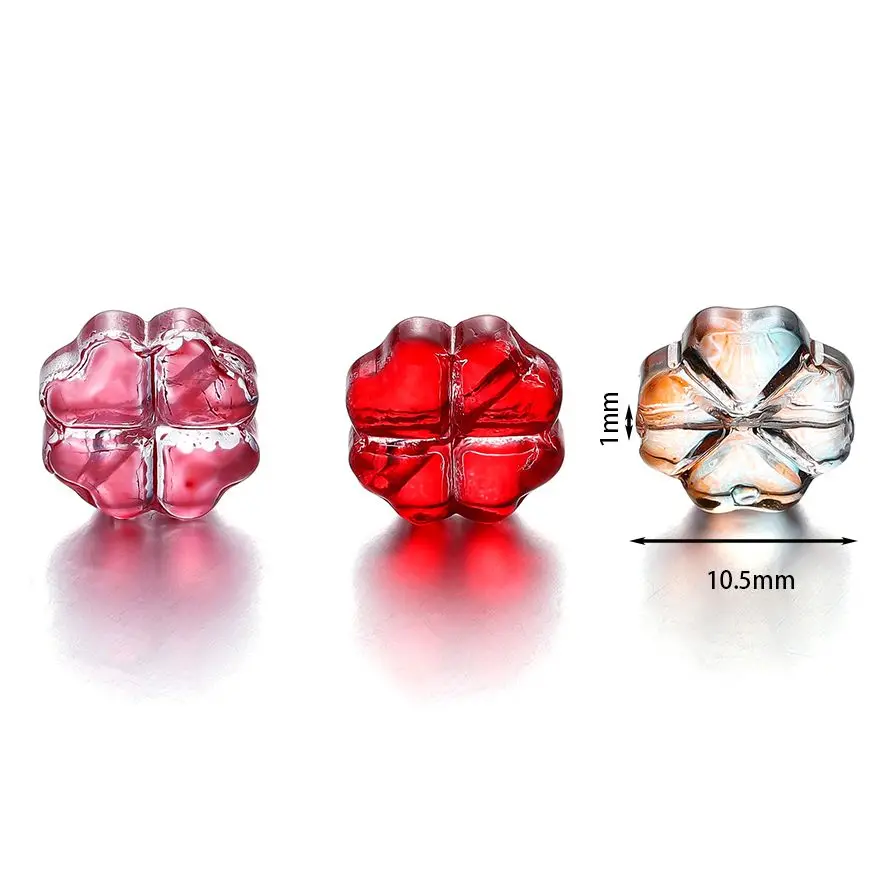 Top Trends: 10 / 20pcs 10mm Czech Lampwork Crystal Flower Spacer Beads Flat Round Loose Beads For DIY Jewelry Making Supplies Accessories Shoppable Styles - Image 2