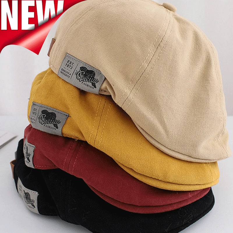 Top Trends: 2023 New Cotton Peaky Blinders Caps For Men Hats Berets British Western Style Ivy Cap Classic Winter Woman Vintage Linen Beret Shoppable Styles