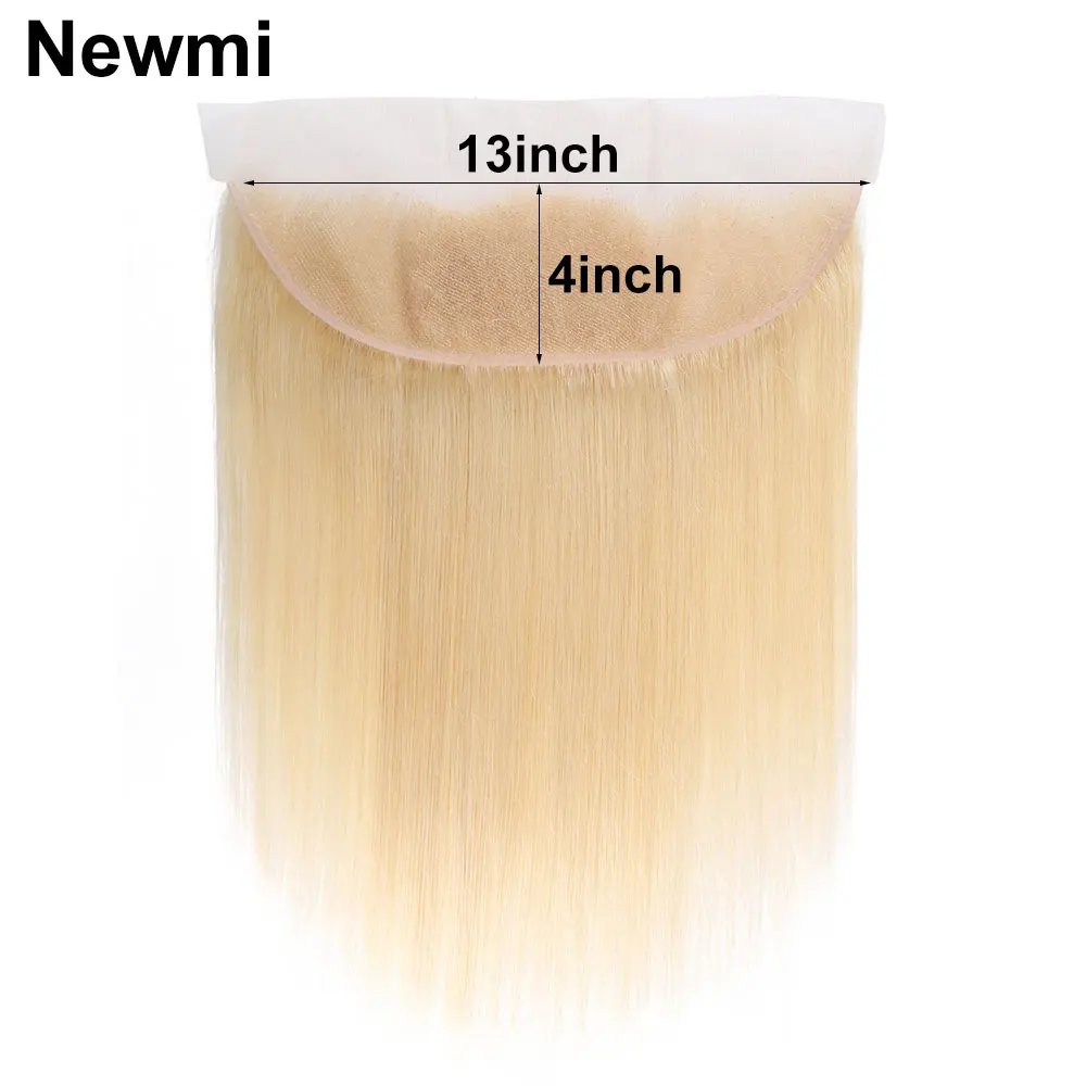 Top Trends: 13x4 Blonde Human Hair Lace Frontal Closure Newmi Pre Plucked Transparent Lace Frontal Natural Hairline 4x4 613 Lace Closure Shoppable Styles