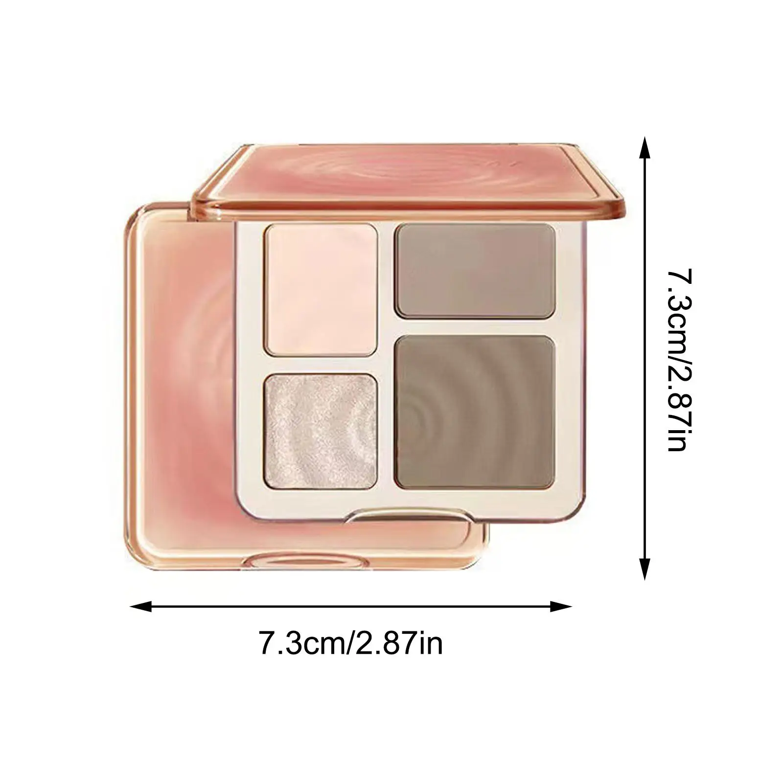 Top Trends: Four-color Highlighter Contour Palette Illuminator Makeup 3D Bronzer Matte Contour Powder Rose Blush Highgloss Palette Cosmetics Shoppable Styles - Image 6