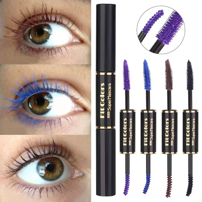 Top Trends: Waterproof Mascara Eyelashes Extension Thick Curling Non-smudge Quick Dry Long-lasting Blue Purple White Colorful Mascara Makeup Shoppable Styles - Image 3