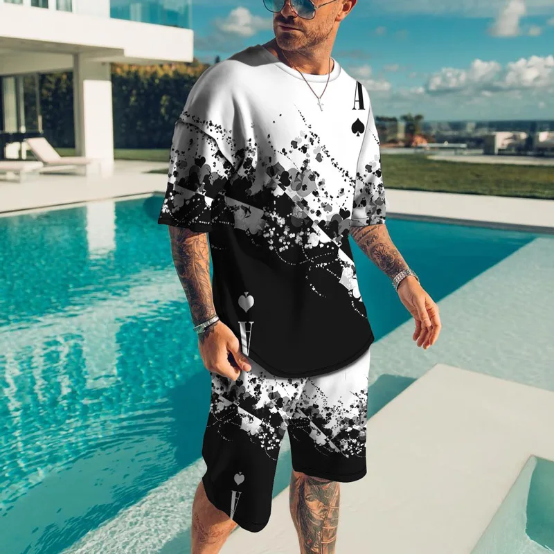 Top Trends: New Camouflage 3D Print Men’s Tracksuit Fashion Sport Suits T-Shirt 2-Piece Set Big Size Sportswear Breathable Street Clothes Shoppable Styles