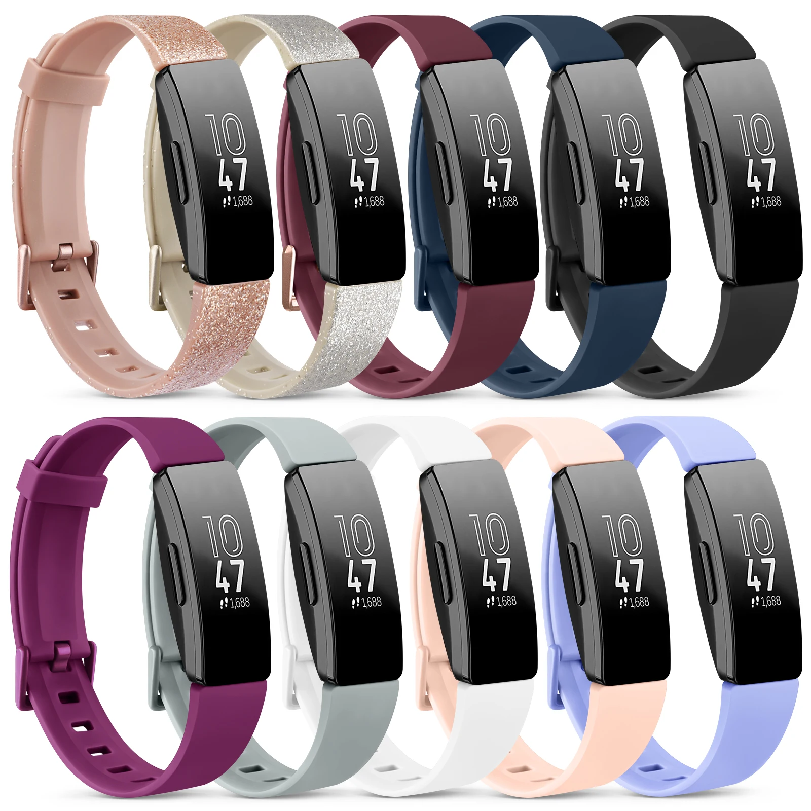 Top Trends: Band For Fitbit Inspire 2 1 Strap Watchband Silicone Bracelet For Fitbit Inspire HR Bands Wristband Belt Smartwatch Accessories Shoppable Styles