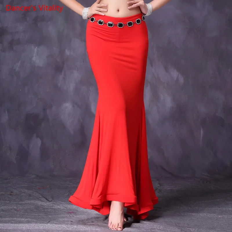 Top Trends: 2021 New Women Belly Dance Practice Long Skirt Sexy Modal Belly Dance Training Wear Belly Dance Mermaid Skirt Shoppable Styles