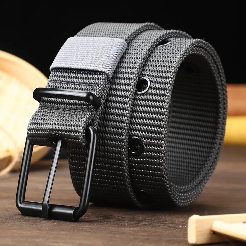 Top Trends: Perforated Canvas Belt, Men&#039;s Needle Buckle Belt, Student Youth Korean Version, Versatile Jeans Belt, Military Training, Extende Shoppable Styles