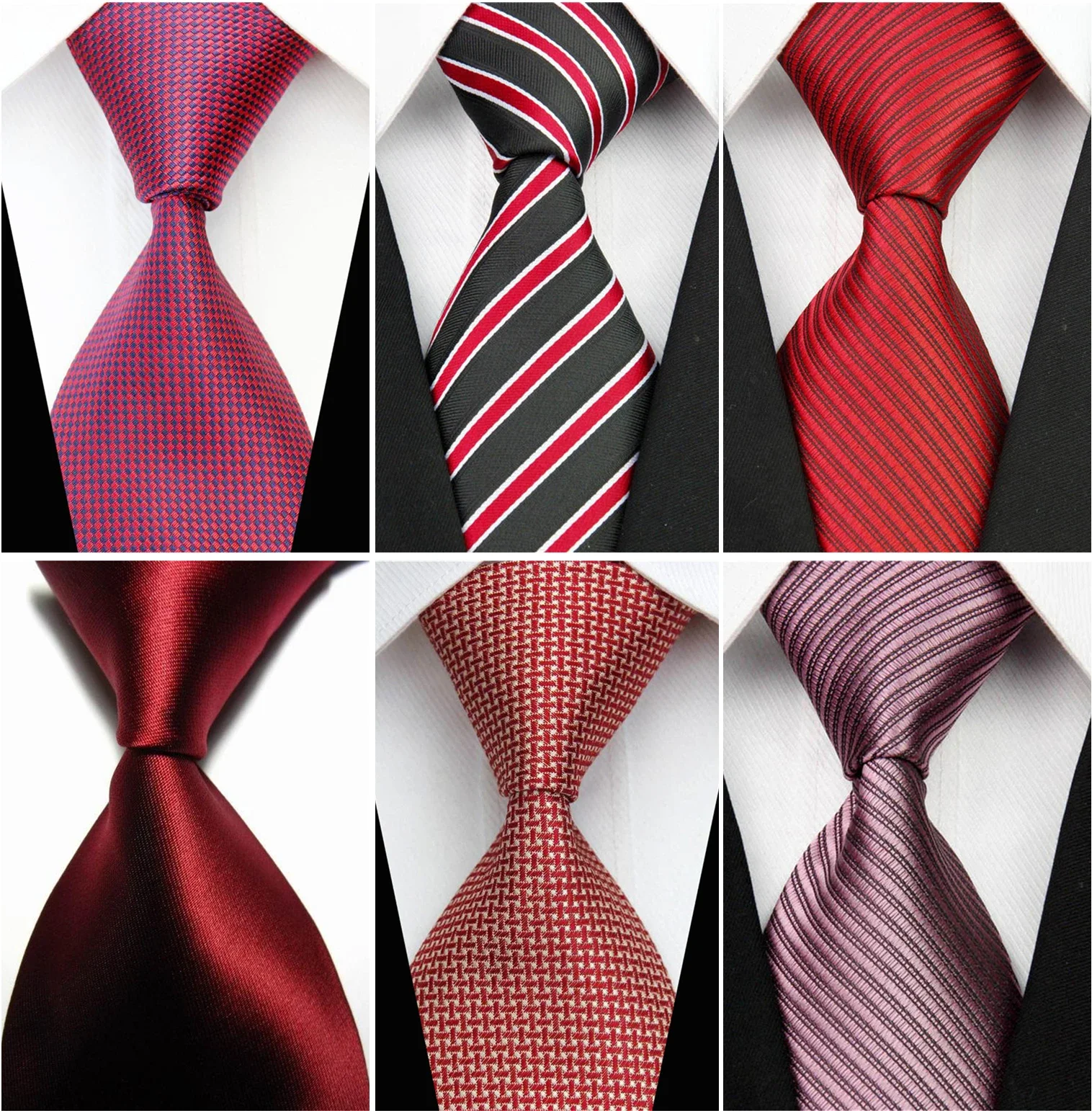 Top Trends: Fashion Silk Ties For Men Women Accessories 3&quot; (7.5cm) Business Wedding Black Green White Red Blue Gray Brown Mens Necktie Shoppable Styles